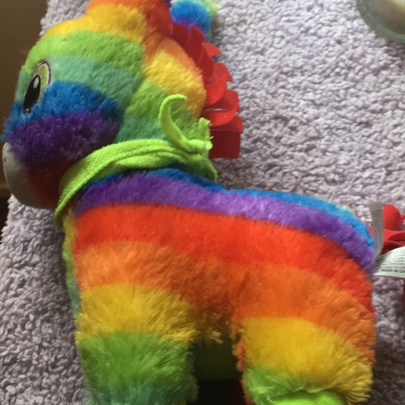 Rainbow stuffed llama - Picture 3 of 4